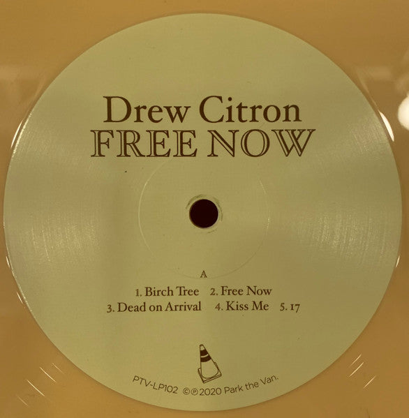 Image of Label Cover of LP - VG+/VG+ - DREW CITRON, Free Now (Park The Van Records; PTV-LP102, US 2020, Gatefold, Inner, Canary Yellow Vinyl), , - 0646169S