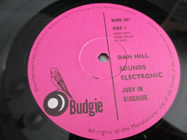Image of Back Cover of LP - VG/VG - DAN HILL, Judy In Disguise (Budgie; BURD 501, South Africa 1971, Gatefold), Strong VG, - 0626072E