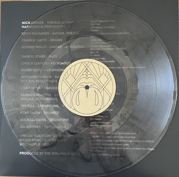Image of Label Cover of LP - VG+/VG+ - THE ROLLING STONES, Live At The Wiltern (Rolling Stones Records; 00602455710826, Worldwide 2024, Gatefold, 3 Inners, Bronze/Black Swirl Vinyl. Nov. 4, 2002 set from Los Angeles' Wiltern Theatre.), Strong VG+ discs. Light corner wear. Small tear to opening edge, wear to inners., - 0626179E