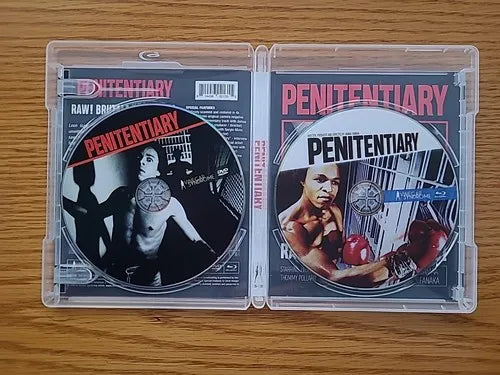 Image of Label Cover of 2xBlu-Ray - VG+/VG+ - JAMAA FANAKA, Penitentiary (Vinegar Syndrome; VS-203, Worldwide 2018), Strong VG+, - 0656147S