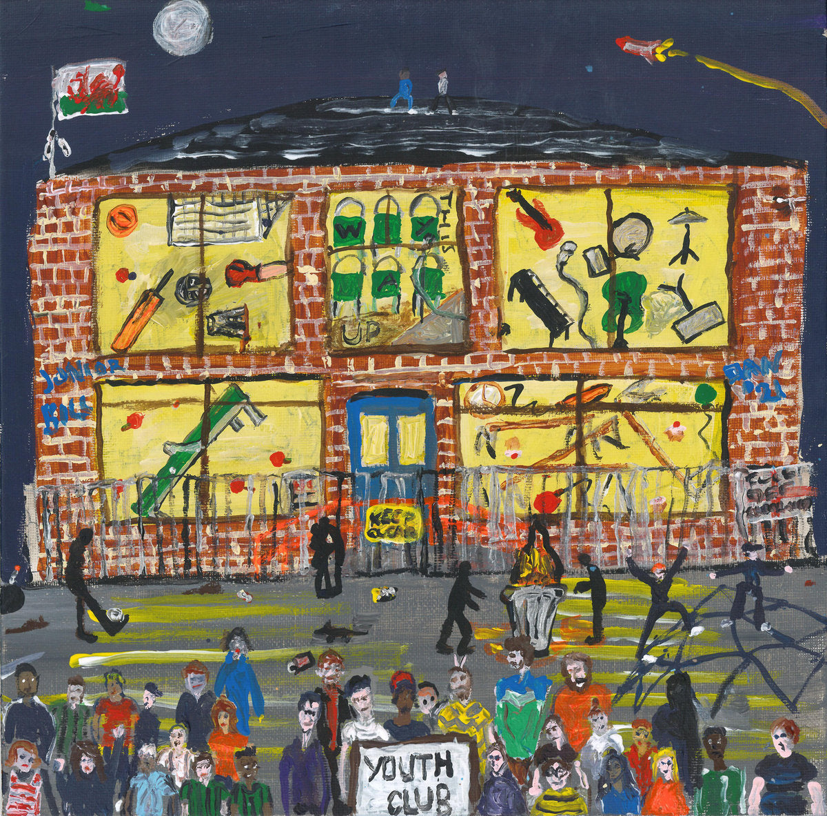 Image of Front Cover of LP - VG/VG+ - JUNIOR BILL, Youth Club! (Self Released; JBM001, UK 2023, Picture Sleeve, Inner), , - 0726003E