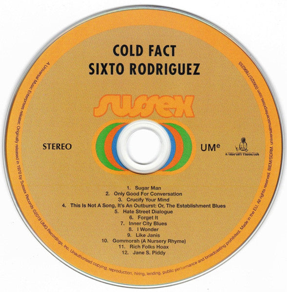 Image of Label Cover of CD - NEW/NEW - RODRIGUEZ, Cold Fact (UMe; 00602577896255, Europe 2019, Jewel Case), , - 0736066E