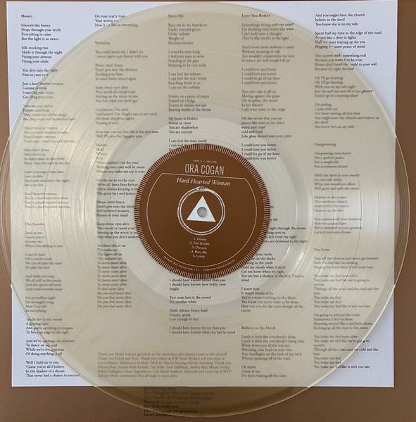 Image of Label Cover of LP - NEW/NEW - ORA COGAN, Hard Hearted Woman (Sacred Bones ; SBR379LPC3, Europe 2026, Insert, Cloudy Clear Vinyl), , - 1116121C