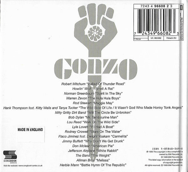Image of Back Cover of CD - VG+/VG+ - VARIOUS, Hunter S. Thompson : Where Were You When The Fun Stopped ? (EMI; 7243 4 96608 2 3, Europe 1999, Book Sleeve), , - 0736232E
