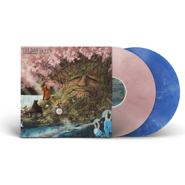 Image of Back Cover of 2xLP - NEW/NEW - THE DEKU TRIO, Zelda & Jazz II (Diggers Factory; TDTZJ002, Europe 2026, Coloured Vinyl, Disc One on Pink Marble, Disc Two on Blue Marble), , - 9082610C