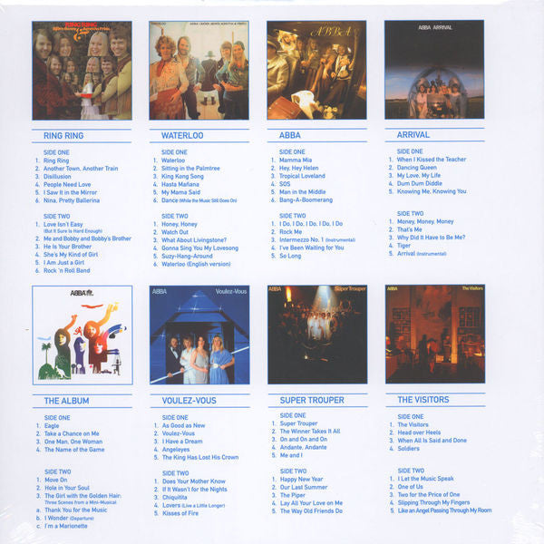 Image of Back Cover of 8xLP - VG+/EX - ABBA, The Studio Albums (Polar; 0600753538012, Europe 2014, Box Set, 180 Gram Vinyl, Remaster), , - 0826281E