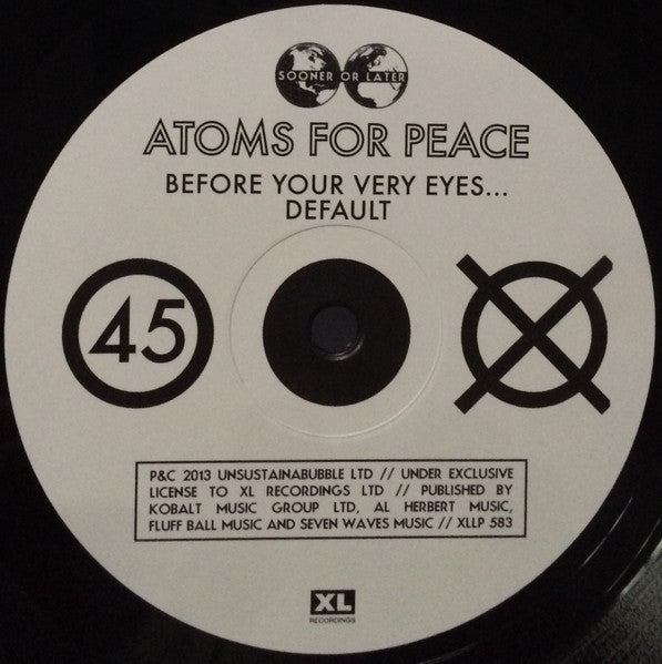 Image of Label Cover of 2xLP - EX/EX - ATOMS FOR PEACE, Amok (XL Recordings ; XLLP583, Europe 2013, Textured Sleeve, With CD), Opened Instore, Still In Shrinkwrap, - 3946394S