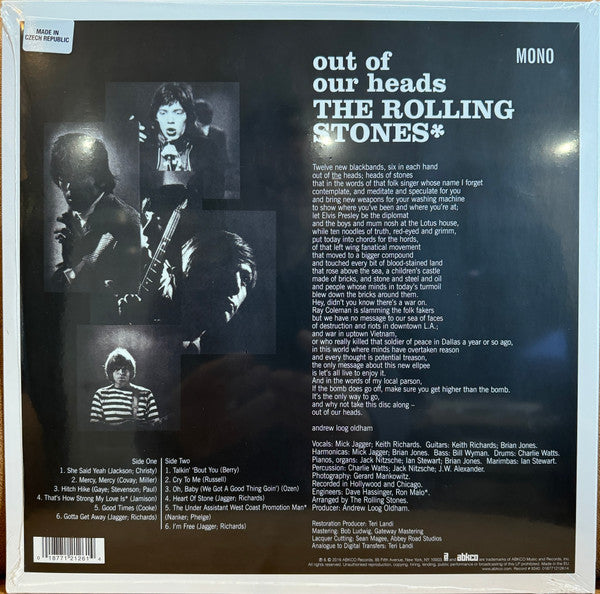 Image of Back Cover of LP - EX/EX - THE ROLLING STONES, Out Of Our Heads (ABKCO; 2126-1, Europe 2024, Mono), , - 0826302E
