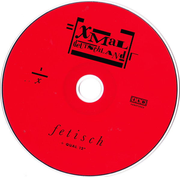 Image of Label Cover of 2xCD - VG+/VG+ - XMAL DEUTSCHLAND, Gift (The 4AD Years 1983-1984) (4AD; 4AD0730CD, UK, Europe & US 2025, Card Sleeve, Booklet), , - 0856110S