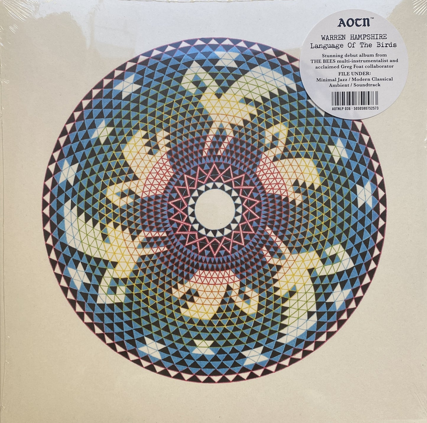 Image of Front Cover of LP - EX/EX - WARREN HAMPSHIRE, Language Of The Birds (Athens Of The North ; AOTNLP 036, Europe 2021), , - 0846406S