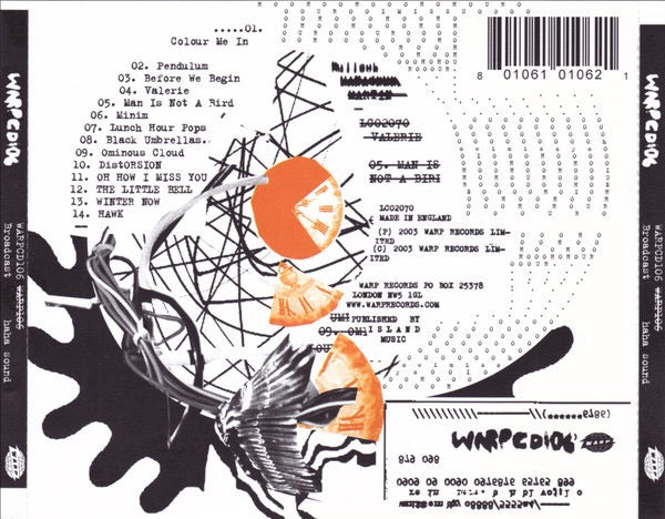 Image of Back Cover of CD - VG+/VG+ - BROADCAST, Haha Sound (Warp Records; WARPCD106, UK 2003, Jewel Case), , - 2916471C