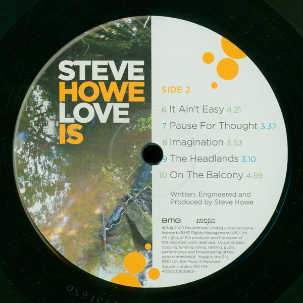 Image of Label Cover of LP - EX/EX - STEVE HOWE, Love Is (BMG; 538608601, Europe 2020, Gatefold), , - 0926068E