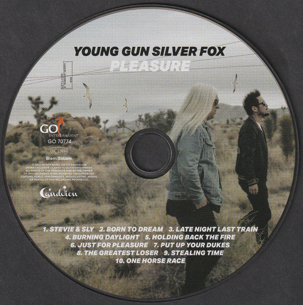 Image of Label Cover of CD - VG+/VG+ - YOUNG GUN SILVER FOX, Pleasure (Candelion; GO70774, UK & Europe 2025, Double Gatefold), , - 0936031E