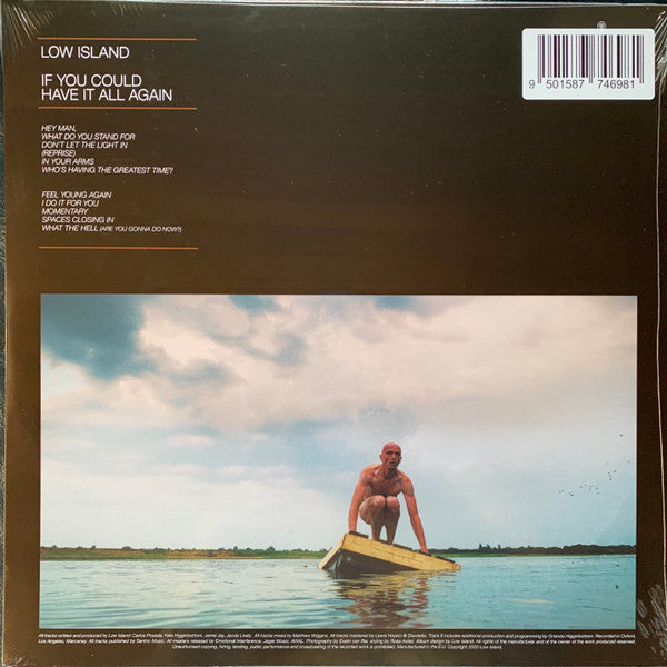 Image of Back Cover of LP - VG+/EX - LOW ISLAND, If You Could Have It All Again (Emotional Interference ; EILP2, UK 2021, Insert, Clear Vinyl, SIGNED Insert, Limited Edition Of 200), , - 0926168E