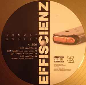 Image of Label Cover of 12" - VG+/VG+ - CONWAY, Bullet (Effiscienz; EFFI018SI, France 2016, Picture Sleeve), gold vinyl, - 0946198S