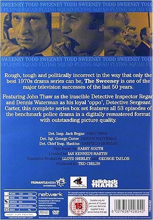 Image of Back Cover of 14xDVD - VG+/VG - JOHN THAW, DENNIS WATERMAN, The Sweeney The Complete Series (Network; 7954282, Europe 2014, Box Set), , - 4136233E