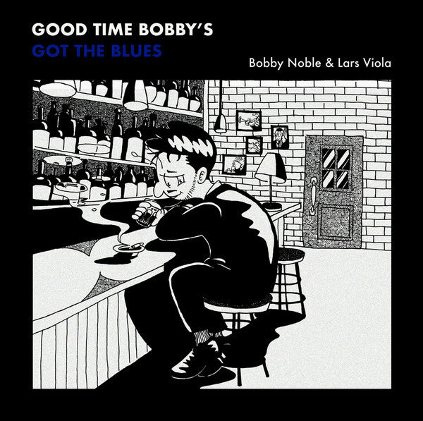 Image of Front Cover of LP - VG/VG+ - BOBBY NOBLE & LARS VIOLA, Good Time Bobby's Got The Blues (Chopped Herring Records ; ZCD5H1T0FF83, UK 2020, Black and Blue Vinyl), , - 0946273S