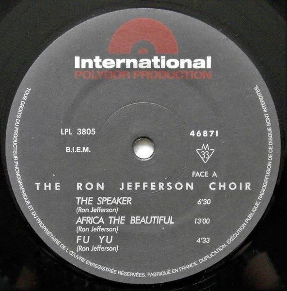 Image of Label Cover of LP - VG+/VG+ - RON JEFFERSON CHOIR, Ron Jefferson Choir (Sam Records; 46871, France 2021 Reissue, Flipback Sleeve, Mono; 180g), , - 0916415C