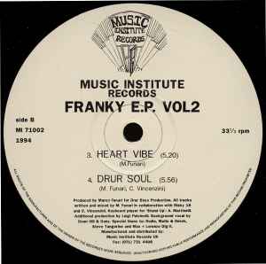 Image of Back Cover of 12" - /VG+ - MARCO FUNARI, Franky E.P. Vol. 2 (Music Institute Records; MI 71002, UK 1994), , - 0946390S
