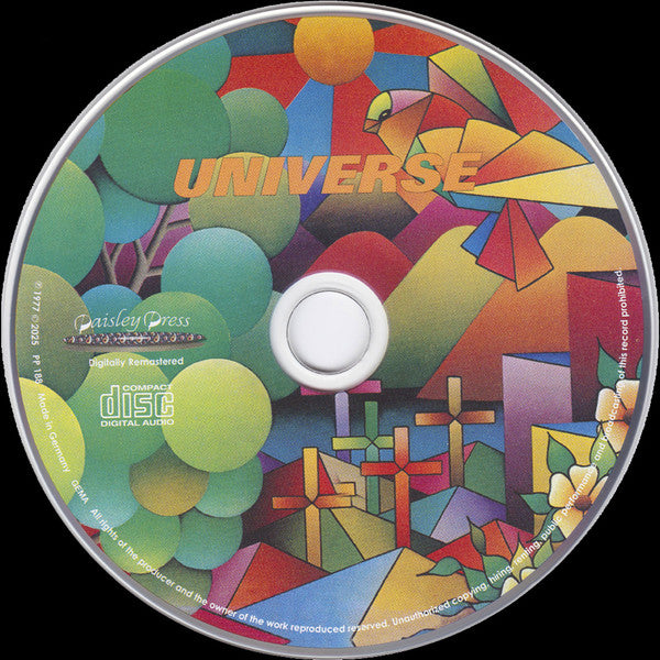 Image of Back Cover of CD - VG+/VG+ - UNIVERSE, Universe (Paisley Press; PP 188, Germany 2025, Jewel Case), , - 4236235E