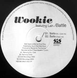 Image of Label Cover of 12" - VG/VG - WOOKIE FEATURING LAIN, Battle (S2S Recordings ; S2SP001, UK 2000, Picture Sleeve), Light marks and hairlines. Minor sticker damage on sleeve top right., - 3616191C