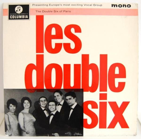 Image of Front Cover of LP - VG/G+ - THE DOUBLE SIX OF PARIS, Les Double Six (Columbia; 33SX 1485, UK 1963, Laminated Flipback Sleeve, Mono), Light Marks only., - 1016199C