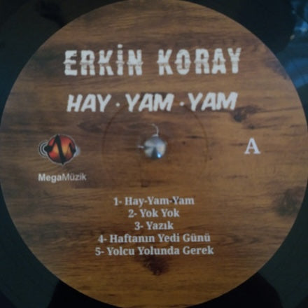 Image of Label Cover of LP - NEW/NEW - ERKIN KORAY, Hay Yam Yam (Mega M zik; MM 001, Turkey 2017 Reissue, Gatefold), , Originally released in 1989, "Hay Yam Yam" is a colourful mix of psychedelic rock, folk motifs and eccentric studio experimentation from a giant of Turkish Psychedelic Rock. - 1156042S