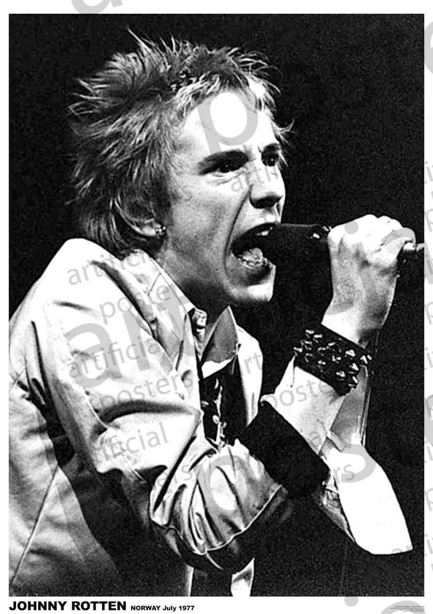 Image of Front Cover of Accessories - NEW/NEW - JOHNNY ROTTEN, Poster (84.1cm x 59.4cm; ART298, UK ), , - 1116210C