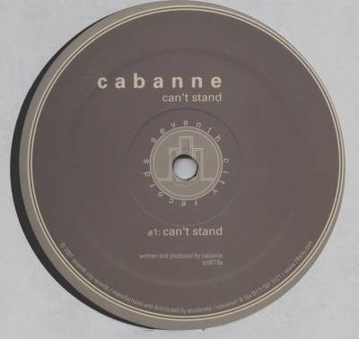 Image of Front Cover of 12" - VG/G+ - CABANNE, Can't Stand (7th City; scd018, US 2002, Die Cut Company Sleeve), Lots of faint hairlines, plays VG, - 4216095C