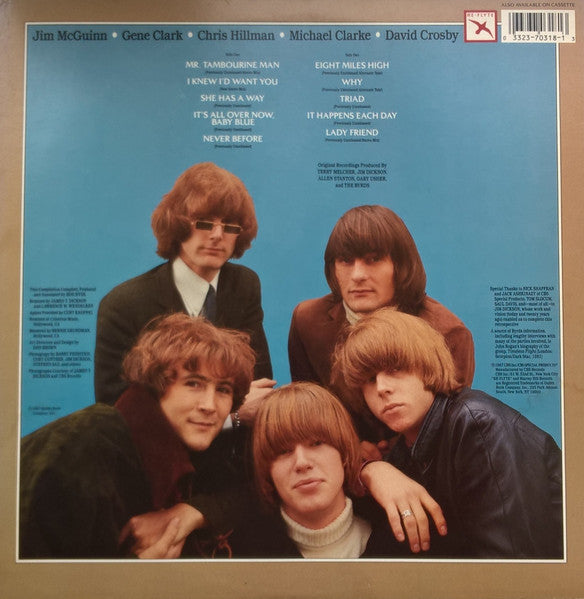 Image of Label Cover of LP - VG/VG - THE BYRDS, Never Before (Re-Flyte; MH 70318, US 1987, Insert), , - 2526038E