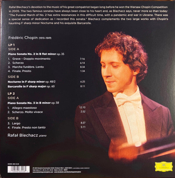 Image of Back Cover of 2xLP - VG+/VG+ - RAFA BLECHACZ, FR D RIC CHOPIN, Chopin (Deutsche Grammophon ; 4863448, Europe 2023, Gatefold), , - 1226242E