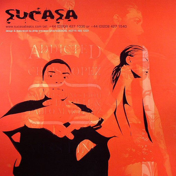 Image of Back Cover of 12" - VG/VG - CHRIS LOPEZ PRESENTS MISS LING, Addicted (Sucasa; SUCASA 006, UK 2006, Picture Sleeve), Sleeve has old price sticker on it, - 1216354C