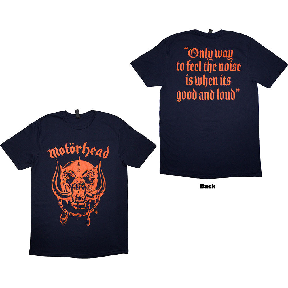 Image of Front Cover of Accessories - NEW/NEW - MOTORHEAD, Good & Loud (Navy Blue) (Back Print) L (; MHEADTEE95MN, ), , - 1256099S