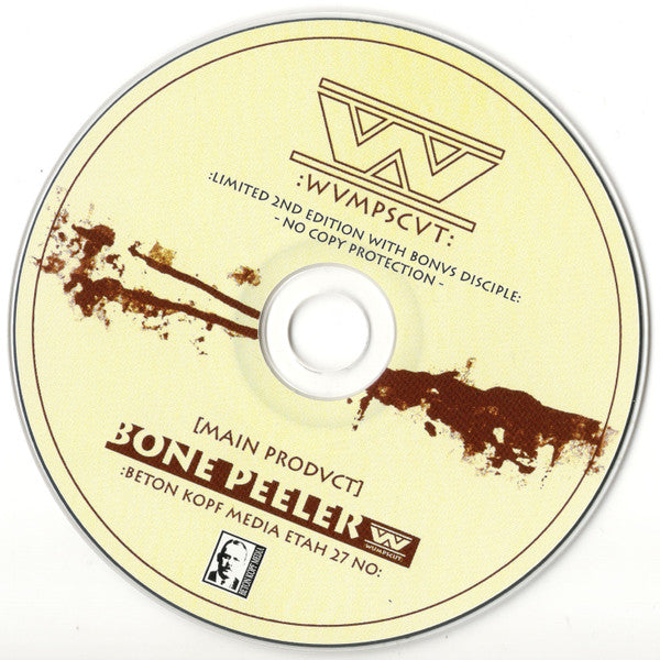 Image of Label Cover of 2xCD - VG+/EX - :WUMPSCUT:, Bone Peeler (Beton Kopf Media; BKM ETAH 27 NO, Germany 2004, Double Digipak, Booklet), , - 1336044E