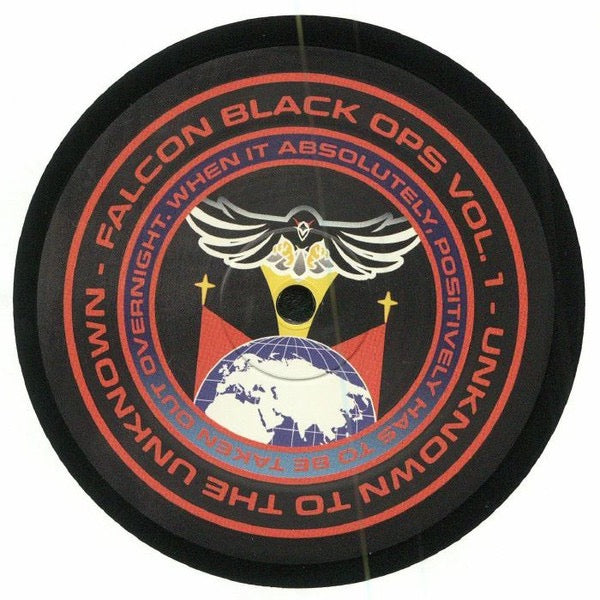 Image of Label Cover of 12" - EX/EX - FALCON BLACK OPS, Vol.1 (Unknown To The Unknown; UTTU085, UK 2018), Still in shrink, opened instore., - 1316147C