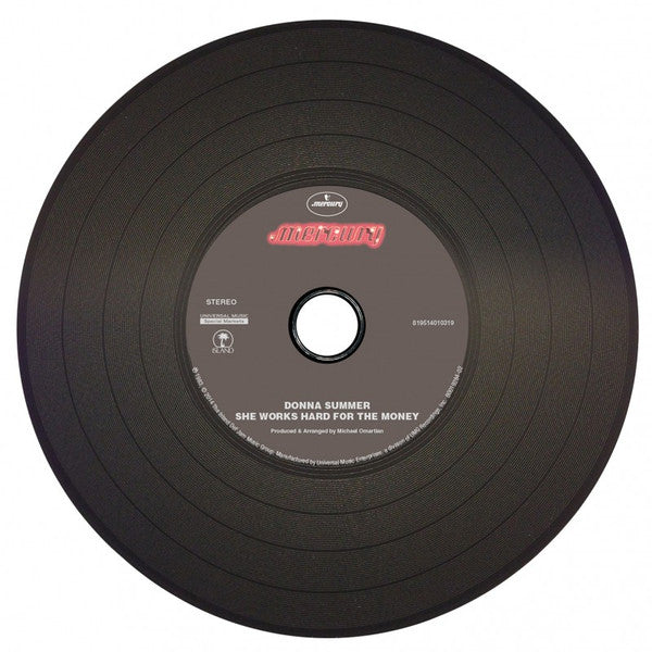 Image of Label Cover of CDs - EX/EX - DONNA SUMMER, She Works Hard For The Money (Culture Factory; 819514010319, US 2014 Reissue), , - 1356050S