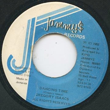 Image of Front Cover of 7" - /VG+ - GREGORY ISAACS, Dancing Time (Jammy's Records; , Jamaica 1988), , - 1316187C