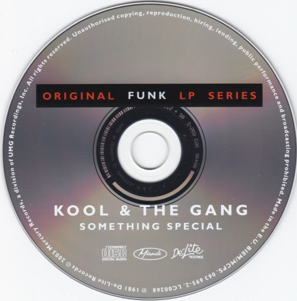 Image of Label Cover of CD - EX/EX - KOOL & THE GANG, Something Special (De-Lite Records; 063 695-2, Europe 2003 Reissue), Opened Instore, Unplayed, - 1356084S