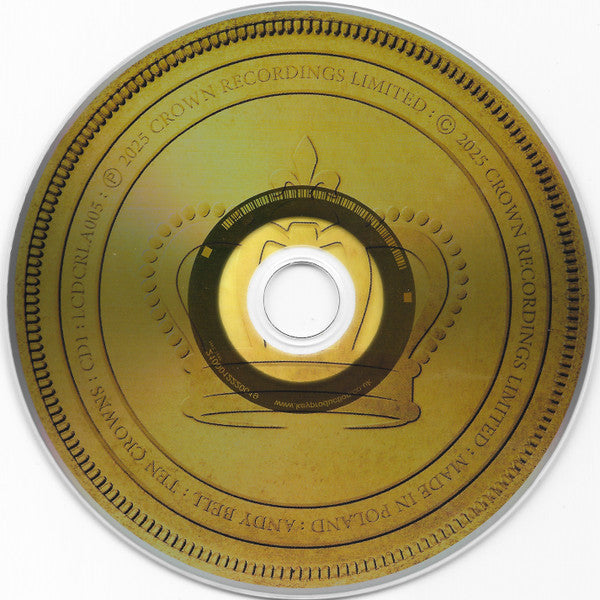 Image of Label Cover of 2xCD - EX/EX - ANDY BELL, Ten Crowns (Crown Recordings ; LCDCRLA005, Europe 2025, Digibook, Deluxe Edition), Opened Instore, Unplayed, - 1356104S