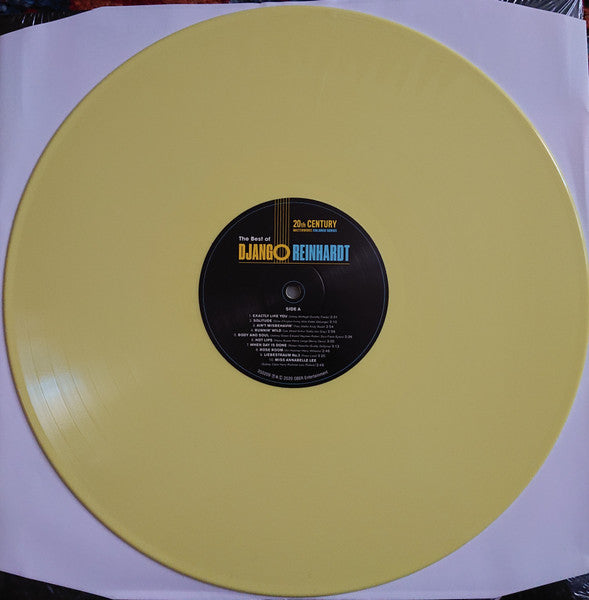 Image of Label Cover of LP - NEW/NEW - DJANGO REINHARDT, The Best Of Django Reinhardt (20th Century Masterworks; 350209, Europe 2020 Reissue, Inner, 180 Gram Yellow Vinyl), , - 1336202E