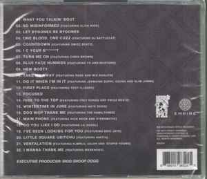 Image of Back Cover of CD - VG+/VG+ - SNOOP DOGG, I Wanna Thank Me (Doggy Style Records; ERE524, US 2019, Jewel Case, Booklet), , - 1336132E