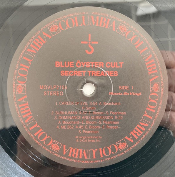Image of Label Cover of LP - NEW/NEW - BLUE YSTER CULT, Secret Treaties (Music On Vinyl; MOVLP2156, Europe 2024 Reissue, Insert), , - 1456023S