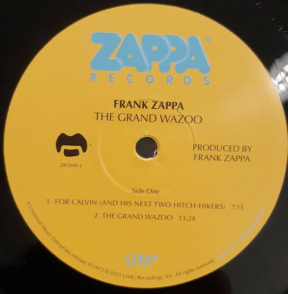 Image of Label Cover of LP - NEW/NEW - FRANK ZAPPA, The Grand Wazoo (Zappa Records; 4813974, Europe 2022 Reissue, Gatefold, Black Vinyl), , - 1336280E