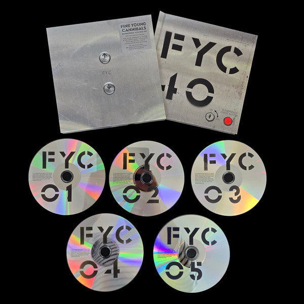 Image of Label Cover of 5xCD - VG+/VG+ - FINE YOUNG CANNIBALS, FYC40 (London Records; LMS1725530, Europe 2025, Book Sleeve, Booklet, 4CDs & DVD), Missing the hype sticker , - 1356349S