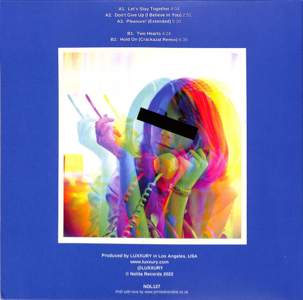 Image of Back Cover of 12" - VG/G+ - LUXXURY, Moody Disco Vol.1 (Nolita ; NOL127, UK 2022, Picture Sleeve), Scuffs and marks. Small rip at opening of sleeve., - 2816378C