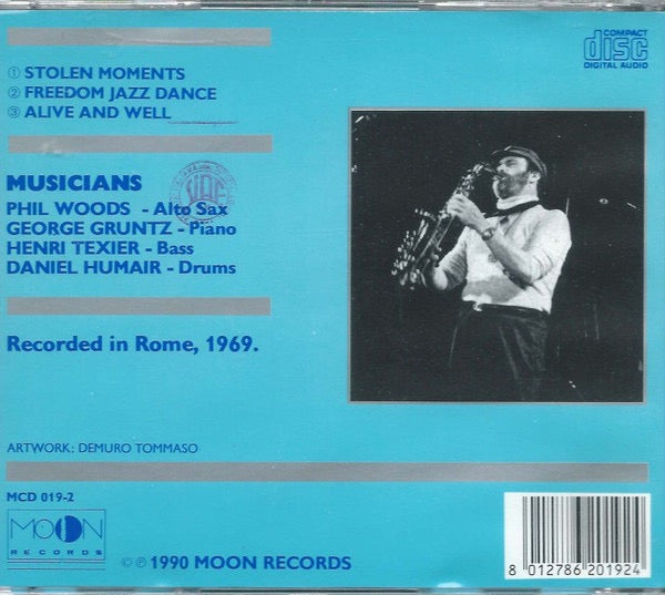Image of Back Cover of CD - VG+/VG+ - PHIL WOODS, Freedom Jazz Dance (Moon Records; MCD 019-2, Italy 1990 Reissue, Jewel Case), , - 1416406C