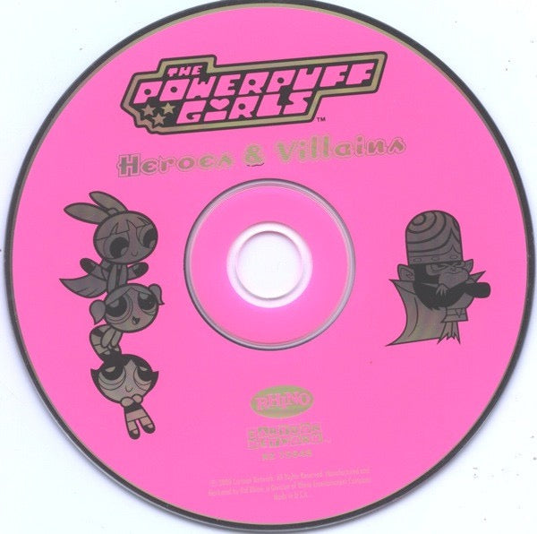 Image of Label Cover of CD - VG+/VG+ - VARIOUS, The Powerpuff Girls - Heroes & Villains: Music Inspired By The Powerpuff Girls (Cartoon Network; R2 75848, US 2000, Jewel Case), Nice copy showing minimal sign of use., - 1416522C