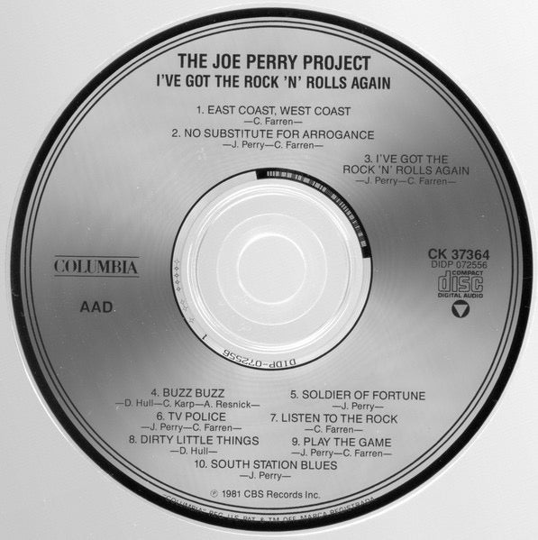 Image of Label Cover of CD - VG+/VG+ - THE JOE PERRY PROJECT, I've Got The Rock 'N' Rolls Again (Columbia; CK 37364, US , Jewel Case), Nice copy showing minimal sign of use., - 1516006C