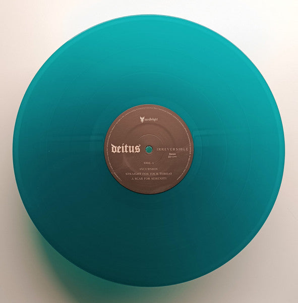 Image of Label Cover of LP - EX/VG+ - DEITUS, Irreversible (Candlelight Records; CNDL800007P, UK 2023, Black Inner & Insert, Green Vinyl), Still in shrinkwrap with hype sticker. Paper scuffs., - 1446281S