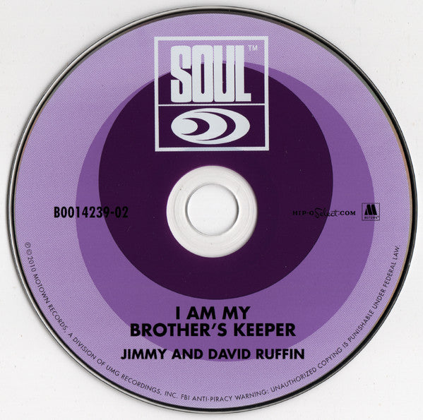 Image of Label Cover of CD - EX/EX - THE RUFFIN BROTHERS, I Am My Brother's Keeper: Expanded Edition (Hip-O Select; B0014239-02, US 2010, Limited Edition, Compilation), Still SEALED In Shrinkwrap, - 1556112S